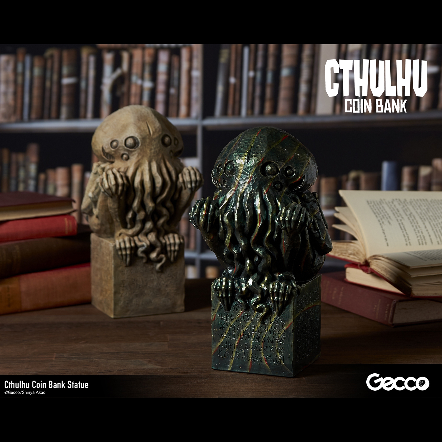 Cthulhu Coin Bank Statue (Stone Color)